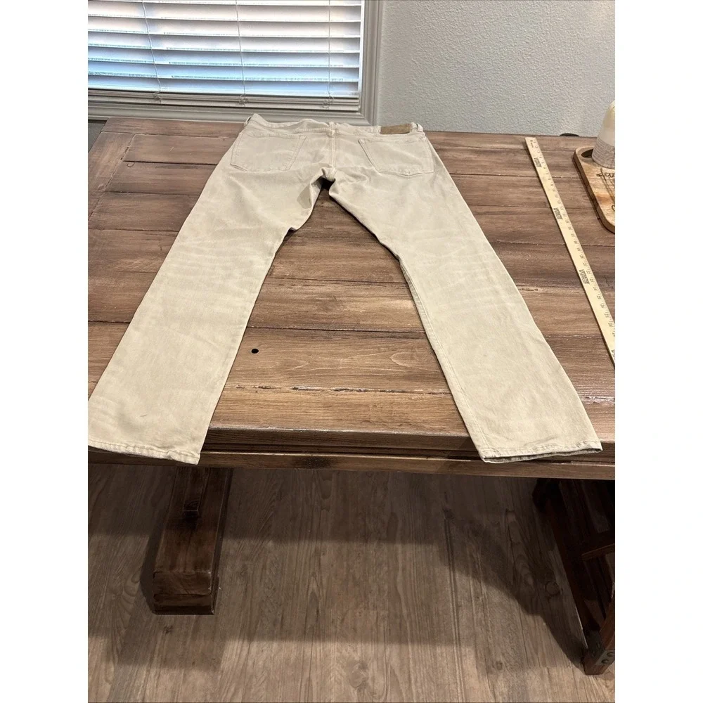 Polo RALPH LAUREN The Varick Slim Straight Stretch 36x32‎ Stone Color Jeans